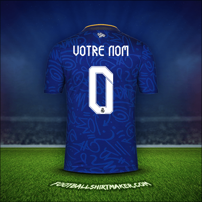 Maillot Real Madrid CF Cup 2021/2022 Extérieur -  votre nom - 0