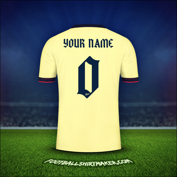 Jersey Arsenal Cup 2021/2022 Away -  your name - 0