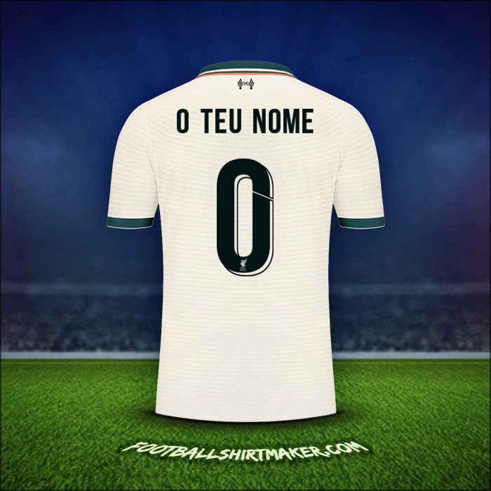 Camisola Liverpool FC Cup 2021/2022 Alternativa -  o teu nome - 0