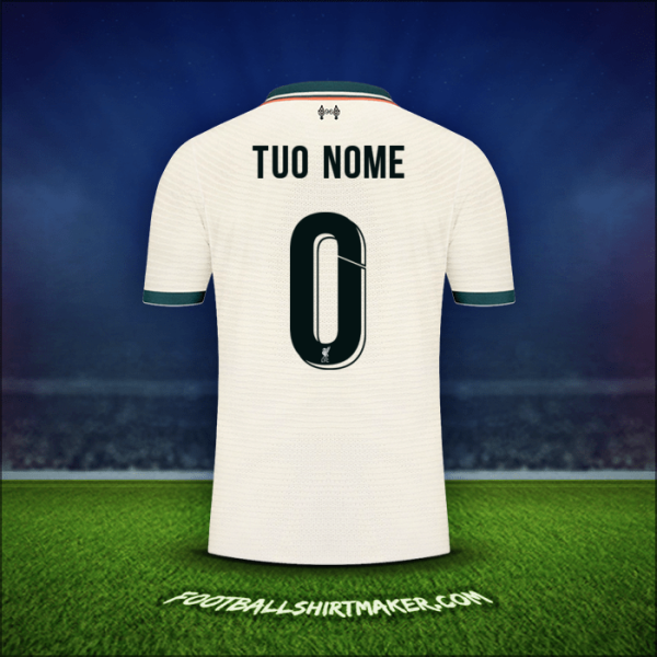 Maglia Liverpool FC Cup 2021/2022 Seconda -  tuo nome - 0