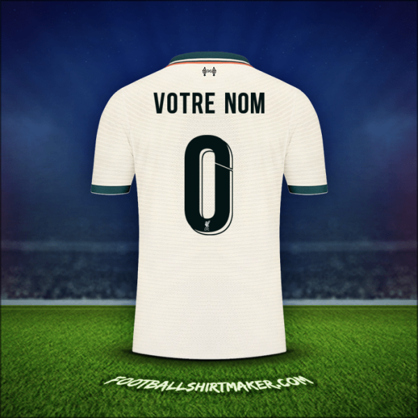 Maillot Liverpool FC Cup 2021/2022 Extérieur -  votre nom - 0