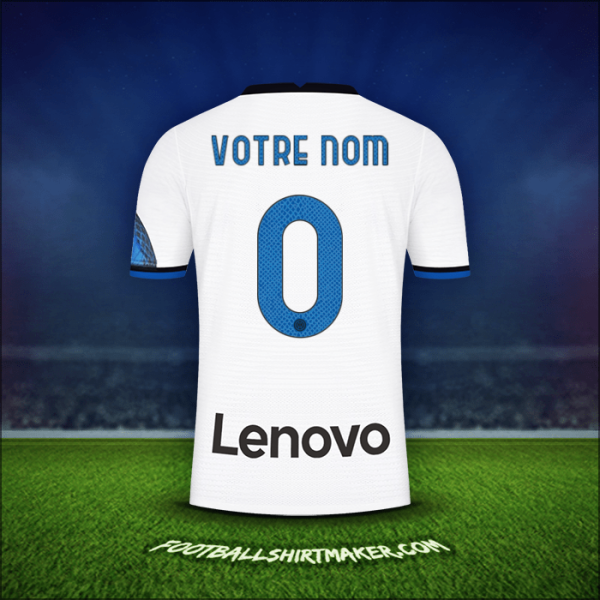 Maillot Inter 2021/2022 Extérieur -  votre nom - 0