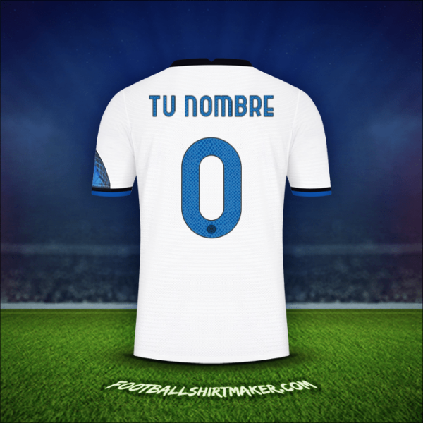 Jersey Inter Cup 2021/2022 Visita -  tu nombre - 0
