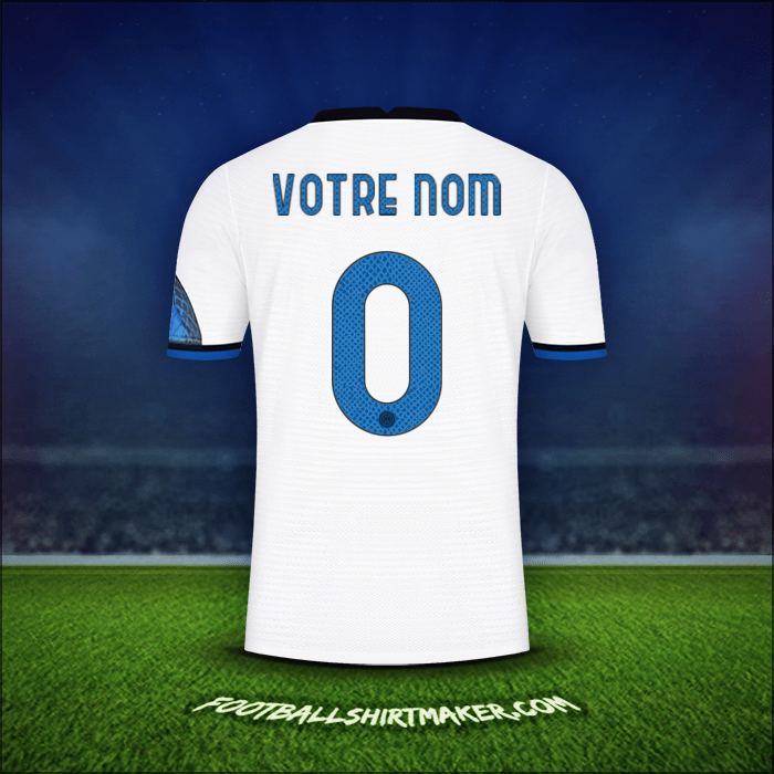 Maillot Inter Cup 2021/2022 Extérieur -  votre nom - 0