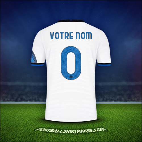 Maillot Inter Cup 2021/2022 Extérieur -  votre nom - 0