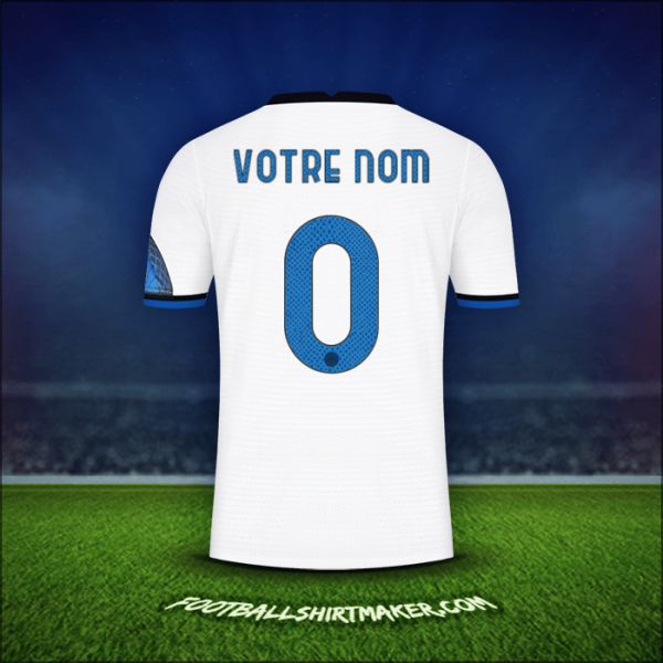 Maillot Inter Cup 2021/2022 Extérieur -  votre nom - 0