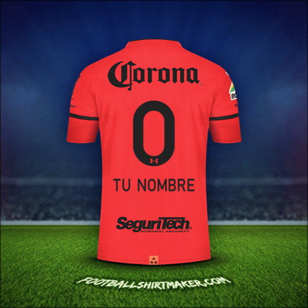 Camiseta Toluca FC 2021/2022 -  tu nombre - 0
