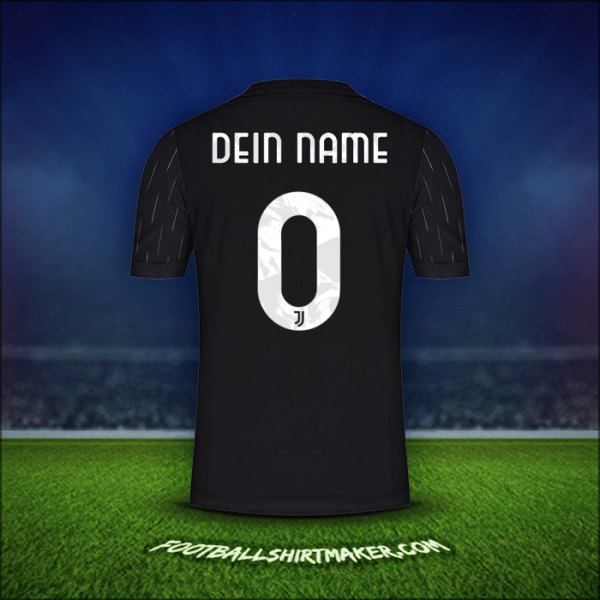 Trikot Juventus FC Cup 2021/2022 Auswärts -  dein name - 0
