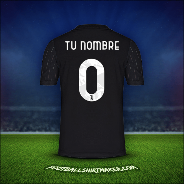Camiseta Juventus FC Cup 2021/2022 Visita -  tu nombre - 0