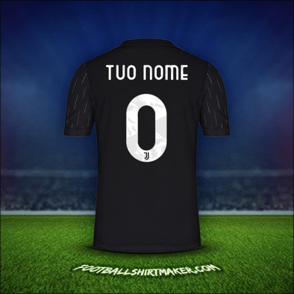 Maglia Juventus FC Cup 2021/2022 Seconda -  tuo nome - 0