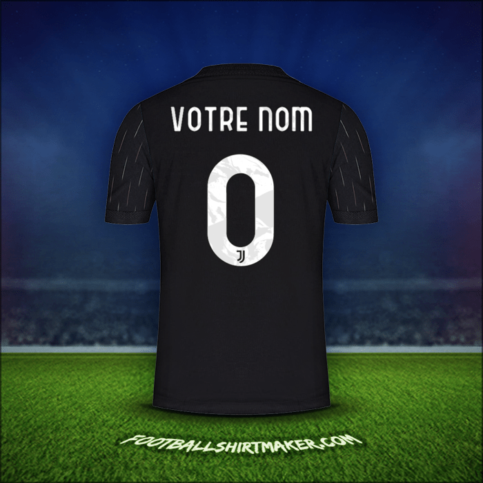 Maillot Juventus FC Cup 2021/2022 Extérieur -  votre nom - 0
