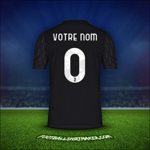 Maillot Juventus FC Cup 2021/2022 Extérieur -  votre nom - 0