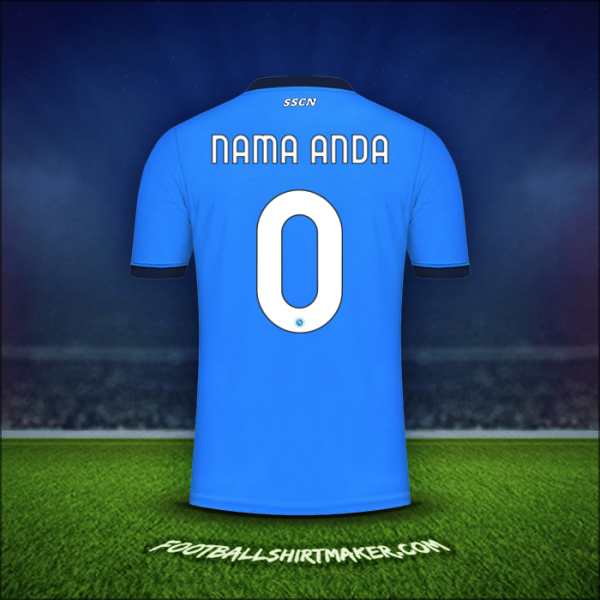 Jersey SSC Napoli 2021/2022 -  nama anda - 0