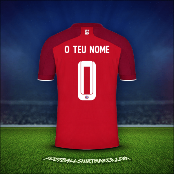 Camisola FC Bayern Munchen Cup 2021/2022 -  o teu nome - 0