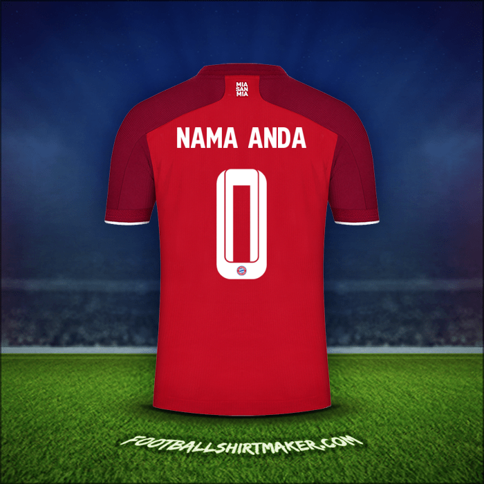 Jersey FC Bayern Munchen Cup 2021/2022 -  nama anda - 0