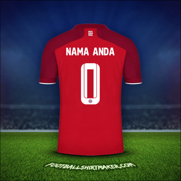 Jersey FC Bayern Munchen Cup 2021/2022 -  nama anda - 0