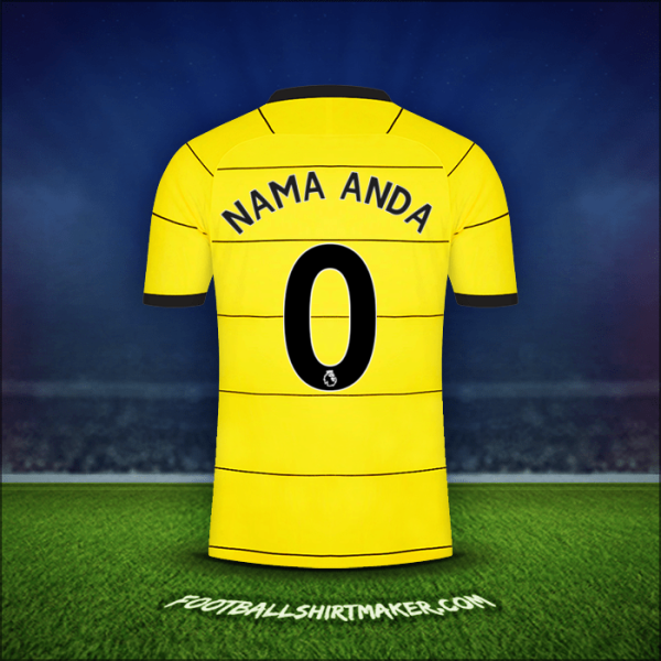 Jersey Chelsea 2021/2022 Alternatif -  nama anda - 0