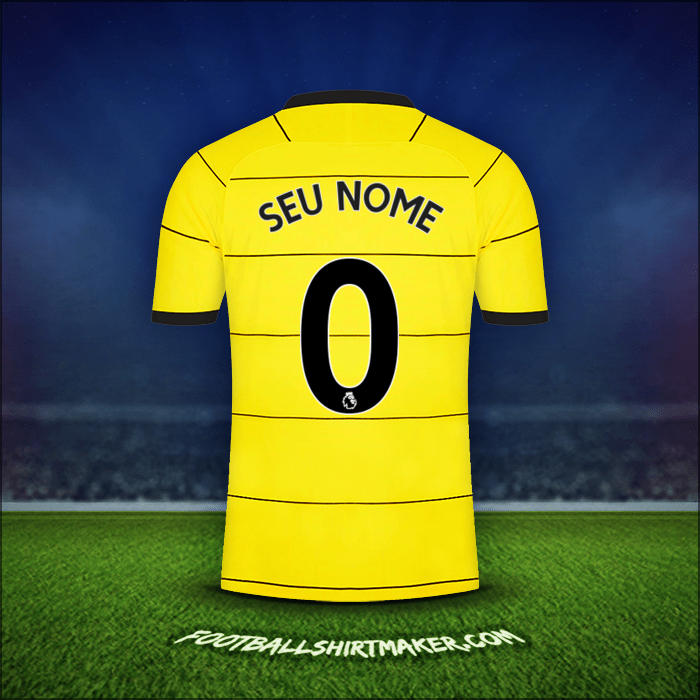 Camisa Chelsea 2021/2022 Alternativa -  seu nome - 0