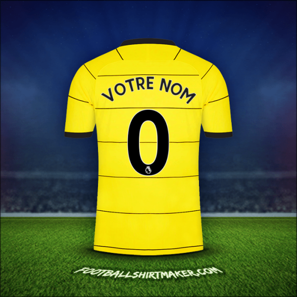 Maillot Chelsea 2021/2022 Extérieur -  votre nom - 0