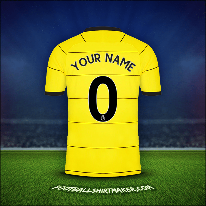 Jersey Chelsea 2021/2022 Away -  your name - 0