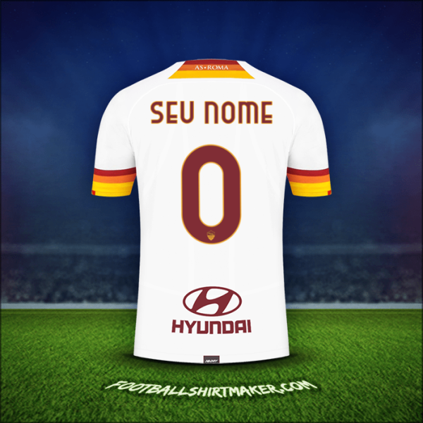 Camisa AS Roma 2021/2022 Alternativa -  seu nome - 0