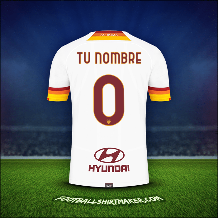 Camiseta AS Roma 2021/2022 Visita -  tu nombre - 0