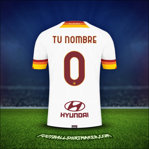 Camiseta AS Roma 2021/2022 Visita -  tu nombre - 0