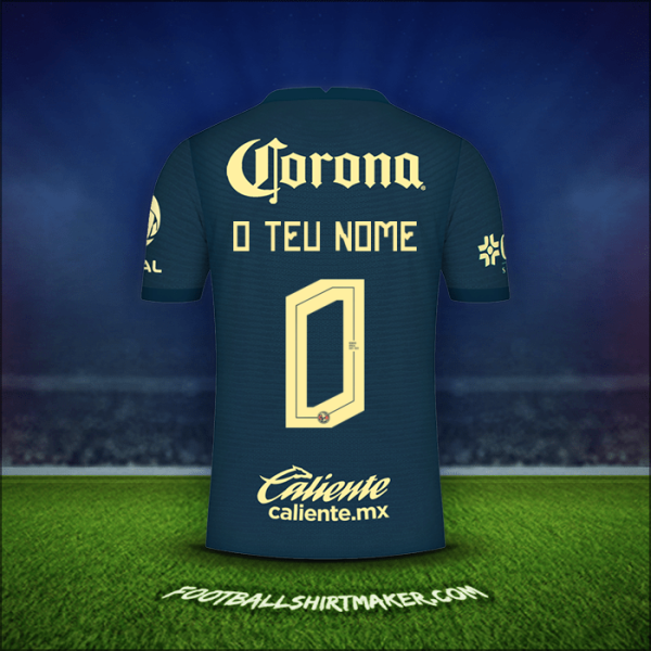 Camisola Club America 2021/2022 Alternativa -  o teu nome - 0