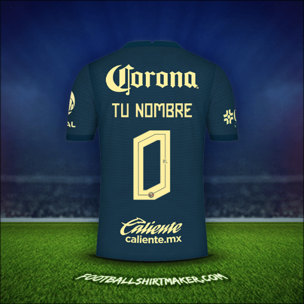 Camiseta Club America 2021/2022 Visita -  tu nombre - 0