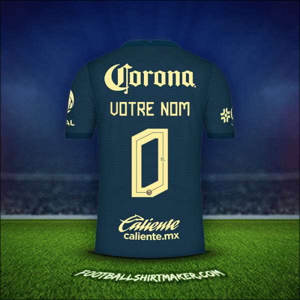 Maillot Club America 2021/2022 Extérieur -  votre nom - 0