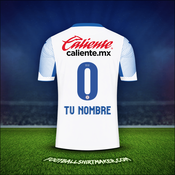 Camiseta Cruz Azul 2021/2022 Visita -  tu nombre - 0