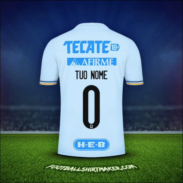 Maglia Tigres UANL 2021/2022 Seconda -  tuo nome - 0