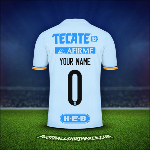 Jersey Tigres UANL 2021/2022 Away -  your name - 0