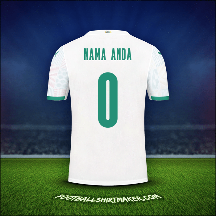 Jersey Senegal 2020/2021 -  nama anda - 0