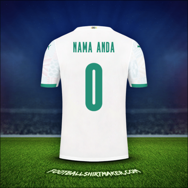 Jersey Senegal 2020/2021 -  nama anda - 0