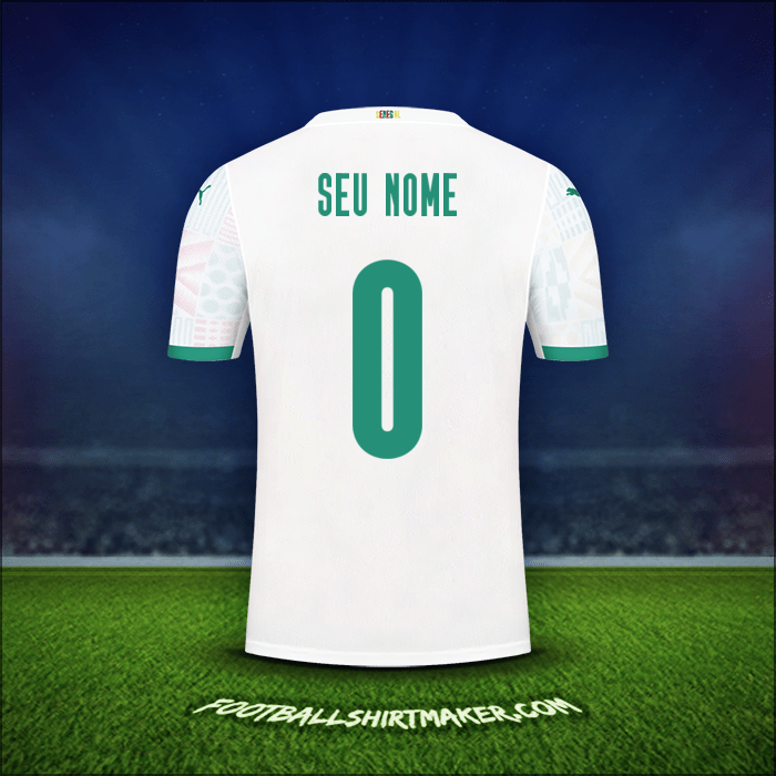 Camisa Senegal 2020/2021 -  seu nome - 0