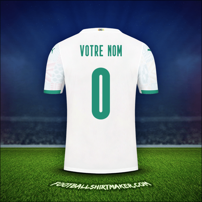 Maillot Sénégal 2020/2021 -  votre nom - 0