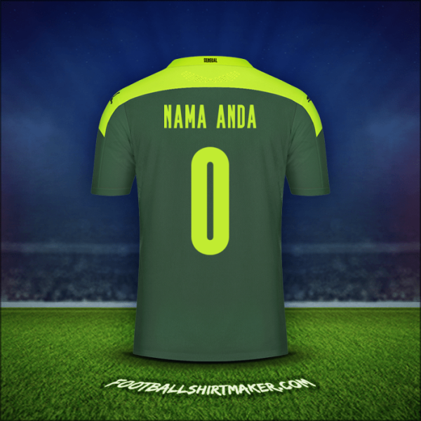 Jersey Senegal 2020/2021 Alternatif -  nama anda - 0