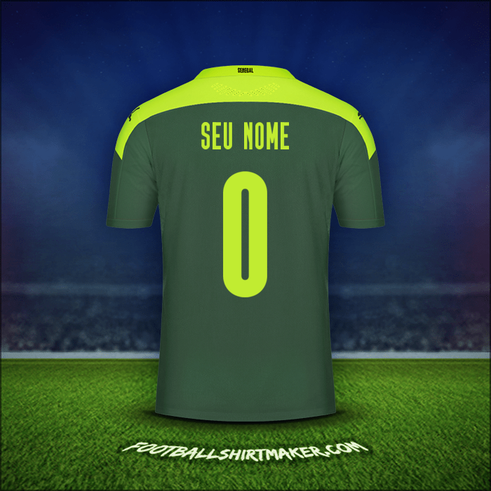 Camisa Senegal 2020/2021 Alternativa -  seu nome - 0