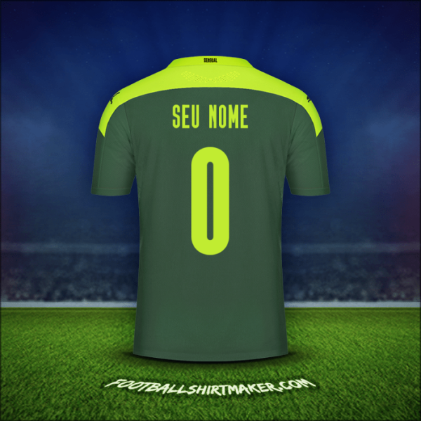 Camisa Senegal 2020/2021 Alternativa -  seu nome - 0