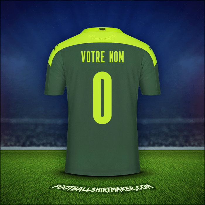 Maillot Sénégal 2020/2021 Extérieur -  votre nom - 0