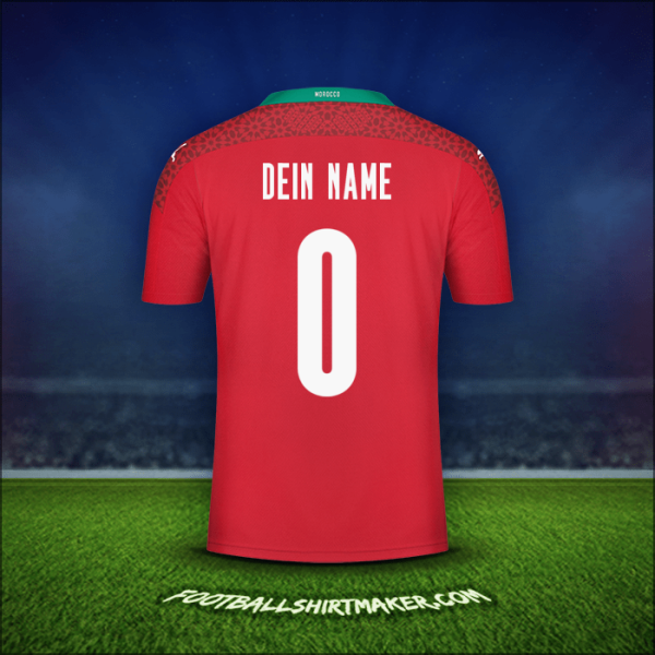Trikot Marokko 2020/2021 -  dein name - 0