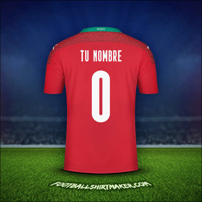 Jersey Marruecos 2020/2021 -  tu nombre - 0