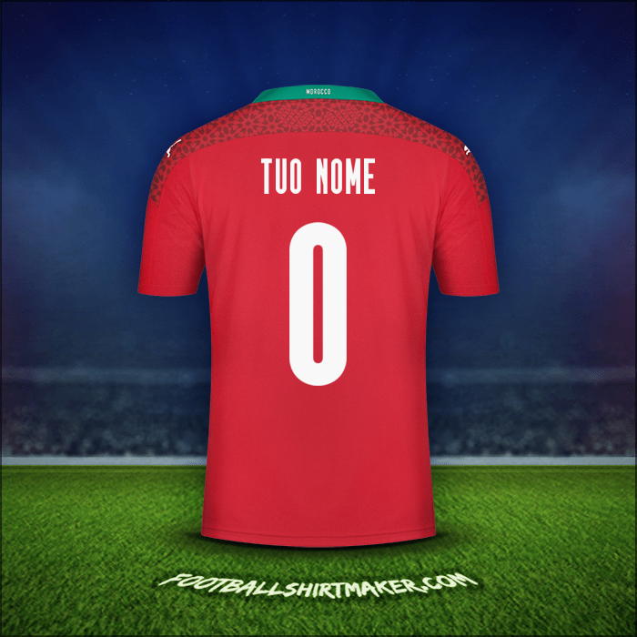 Maglia Marocco 2020/2021 -  tuo nome - 0