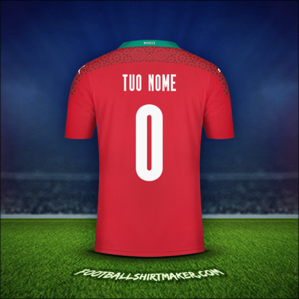 Maglia Marocco 2020/2021 -  tuo nome - 0