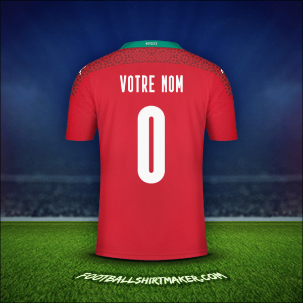 Maillot Maroc 2020/2021 -  votre nom - 0