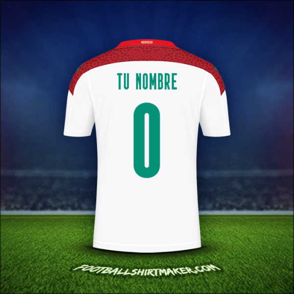 Jersey Marruecos 2020/2021 Visita -  tu nombre - 0