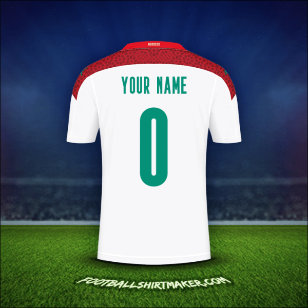 Shirt Morocco 2020/2021 Away -  your name - 0