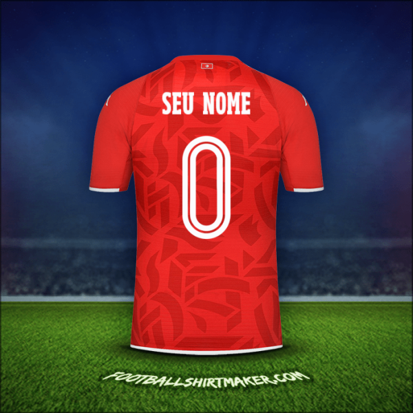 Camisa Tunísia 2022 -  seu nome - 0