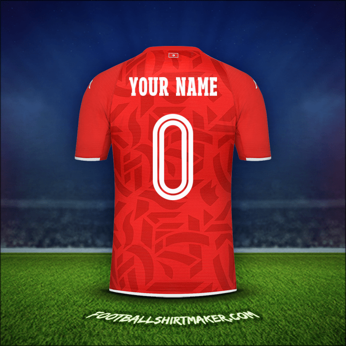 Jersey Tunisia 2022 -  your name - 0